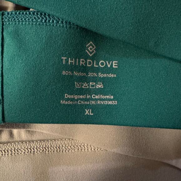 Lot of 2 ThirdLove Flex Seamless Racerback Sports Bra Mauve Green Size XL - Picture 6 of 6